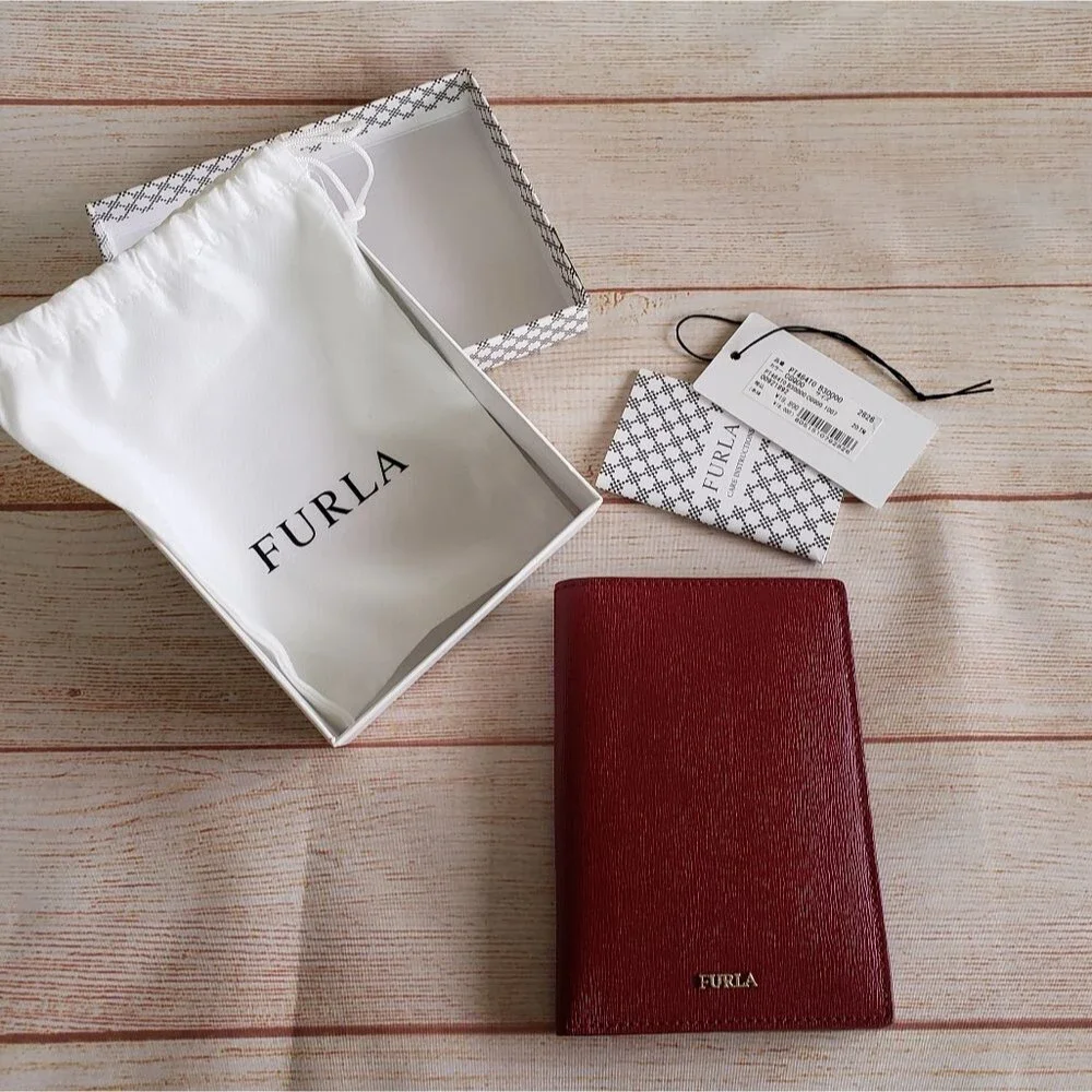 Furla Leather Bifold Wallet with Box and Dust Bag